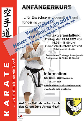 Banner Anfängerkurs Karate