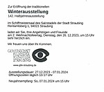 Logo Winterausstellung der Gemeinschaft Bildender Künstler Straubing
