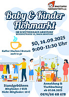 Logo Baby- und Kinderflohmarkt - Herbst 2025 - Arnstorfer Zwergentreff e. V.