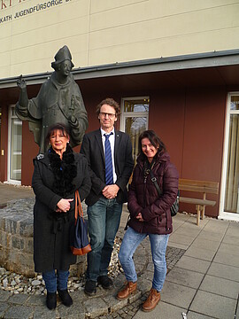 Banner Betriebsbesichtigung und Spendenübergabe an die Behindertenwerkstatt