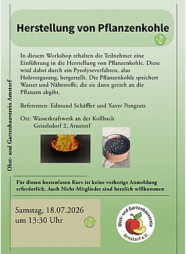 Banner Workshop zur Herstellung von Pflanzenerde