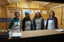 Banner Verköstigung beim Ballonglühen