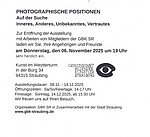 Logo Photographische Positionen: Auf der Suche - Inners, Anderes, Unbekanntes, Vertrautes